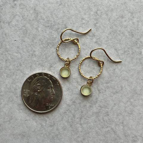 Tiny Mint Hoops- One of a Kind