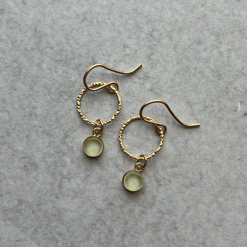 Tiny Mint Hoops- One of a Kind