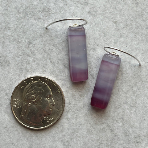 Small Jordan Earrings- Touch of Burgundy