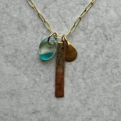 Beachy Charm Necklace- 2 available