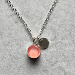 Peach Charm Necklace- One of a Kind