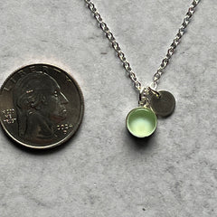 Mint Charm Necklace- One of a Kind