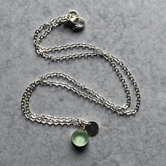 Mint Charm Necklace- One of a Kind