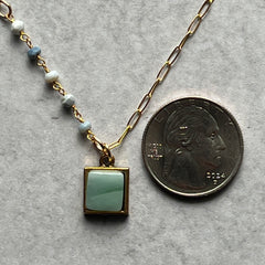 Mint & Baby Blue Necklace- One of a Kind