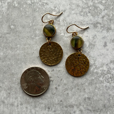 Tortoise Shell Earrings- One of a Kind