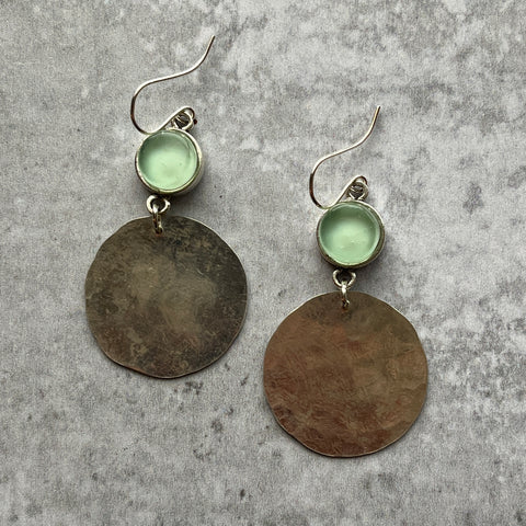 Mint Georgia Earrings- One of a Kind