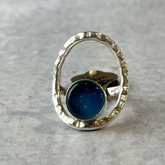 Royal Blue & Sterling Ring- One of a Kind Size 6