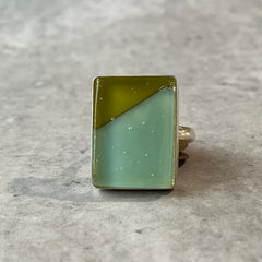 Mint/Mustard Mabel Ring- One of a Kind Size 7