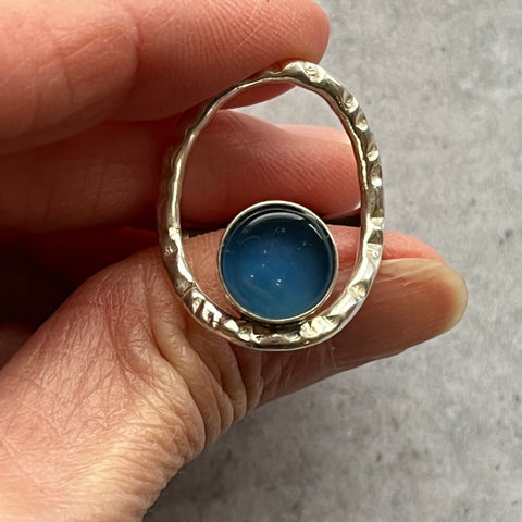 Royal Blue & Sterling Ring- One of a Kind Size 6