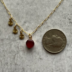 Red Charmy Necklace- One of a Kind