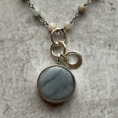 Stormy Amazonite Necklace- One of a Kind