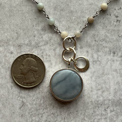 Stormy Amazonite Necklace- One of a Kind