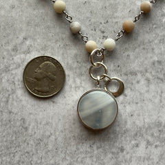 Swiry White Amazonite Necklace- One of a Kind