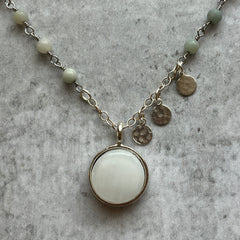 White Amazonite Necklace- 2 Available