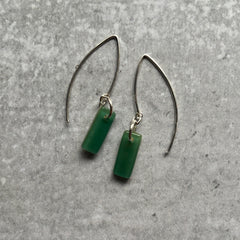 Moss Bar Earrings- one of a kind