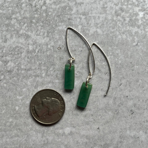 Moss Bar Earrings- one of a kind