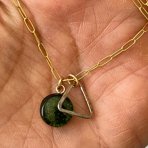 Sparkly Forest Necklace- One of a Kind