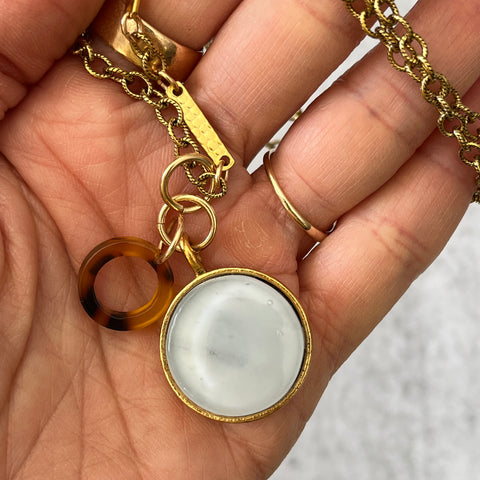 Tortoise Shell Necklace- One of a Kind