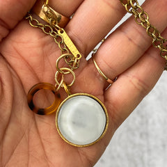 Tortoise Shell Necklace- One of a Kind