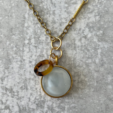 Tortoise Shell Necklace- One of a Kind