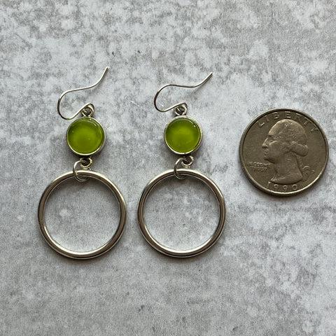 Citron Juanita Earrings- One of a kind