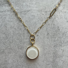 White Fluorite Necklace- One of a Kind