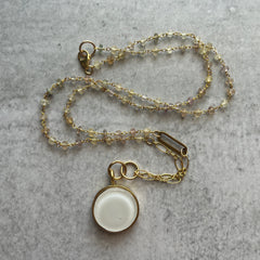 White Fluorite Necklace- One of a Kind