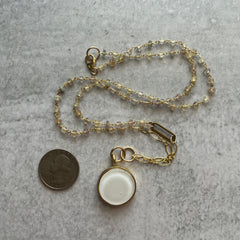 White Fluorite Necklace- One of a Kind