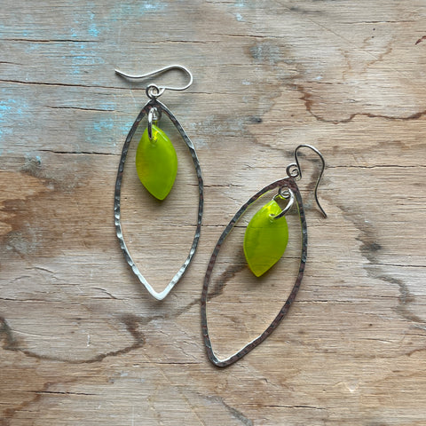 Citron Marquise Earrings- One of a Kind