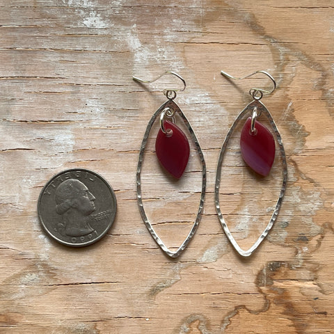 Rose Marquise Earrings- One of a Kind