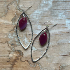 Rose Marquise Earrings- One of a Kind