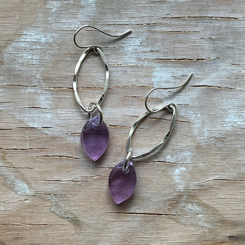 Lavender Piper Earrings- One of a Kind