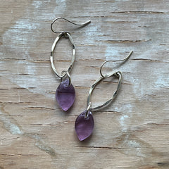 Lavender Piper Earrings- One of a Kind