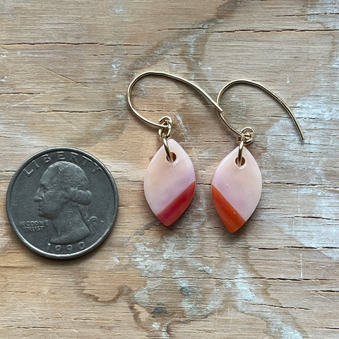 2 Tone Pink Earrings- One of a Kind
