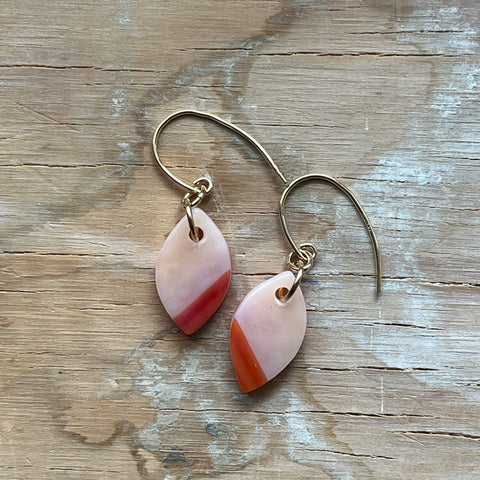 2 Tone Pink Earrings- One of a Kind