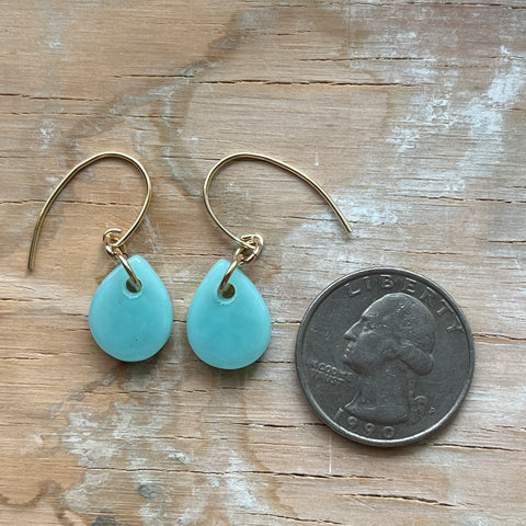 Mint Drop Earrings- One of a Kind