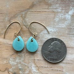Mint Drop Earrings- One of a Kind