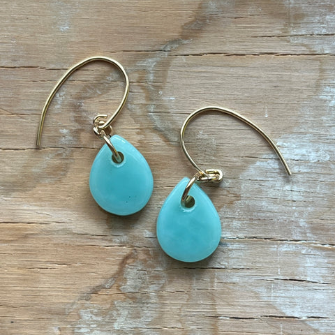 Mint Drop Earrings- One of a Kind