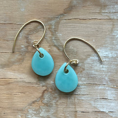 Mint Drop Earrings- One of a Kind