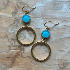Turquoise Juanita Earrings- One of a kind
