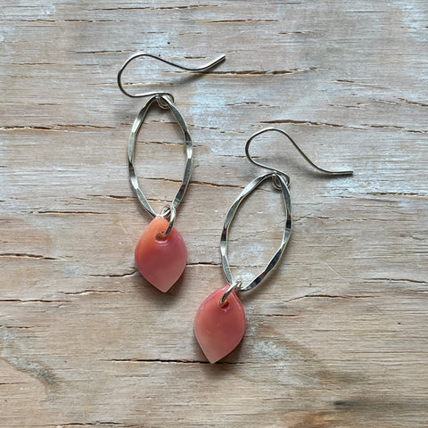 Peach Necklace & Earring Set- One of a Kind