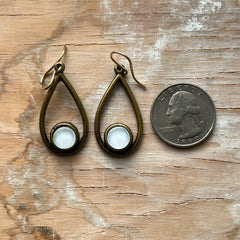 White Cameo Earrings- 2 pairs available!
