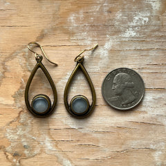 Grey Cameo Earrings- 2 pairs available!