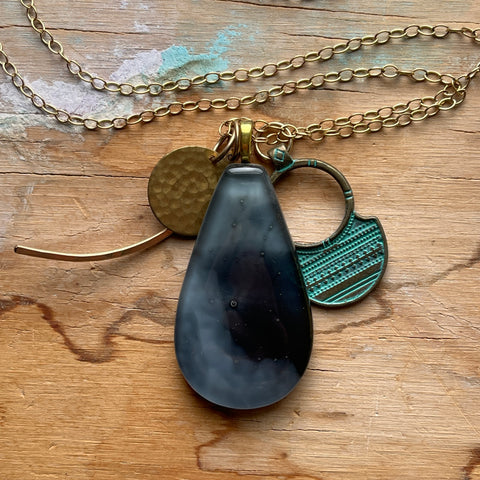 Stormy Charm Necklace- One of a Kind