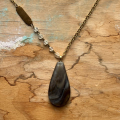 Swirly Brown Necklace- One of a Kind