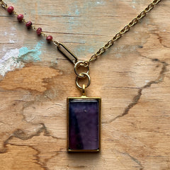 Chunky Purple Necklace- One of a Kind