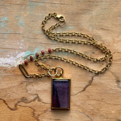 Chunky Purple Necklace- One of a Kind