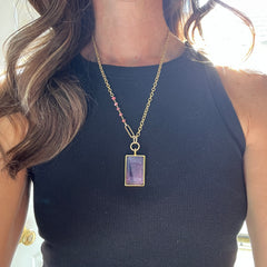 Chunky Purple Necklace- One of a Kind