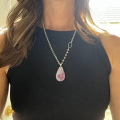 Strawberry Quartz Necklace- One of a Kind