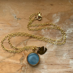 Peace Blue Necklace- One of a Kind